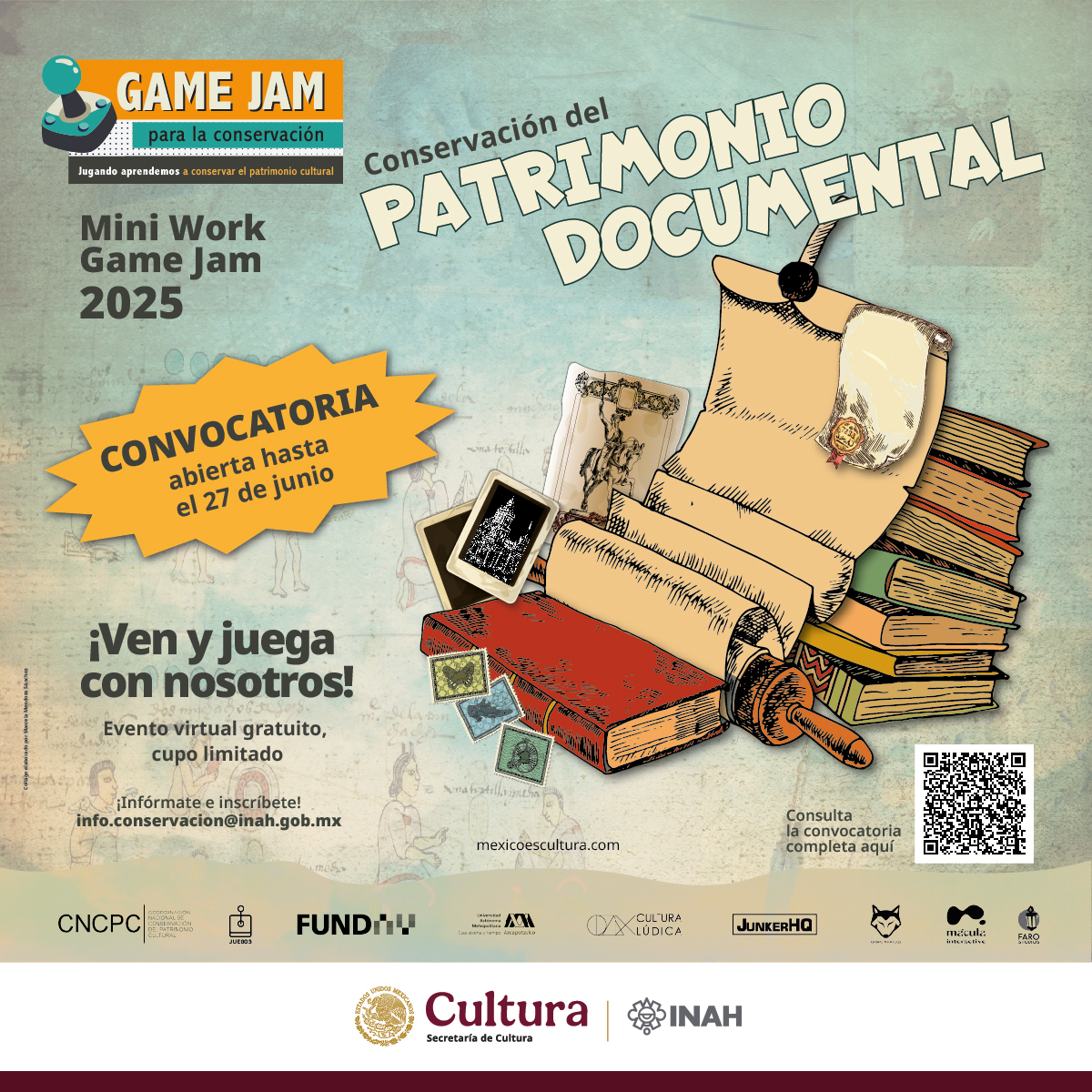 Mini Game Work Jam: Conservación del Patrimonio Cultural Documental