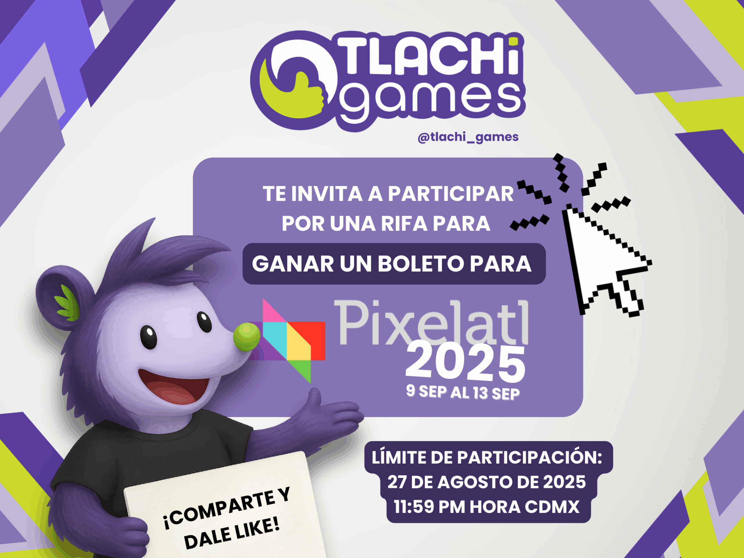 ¡Tlachi Games Te lleva a Pixelatl 2025!